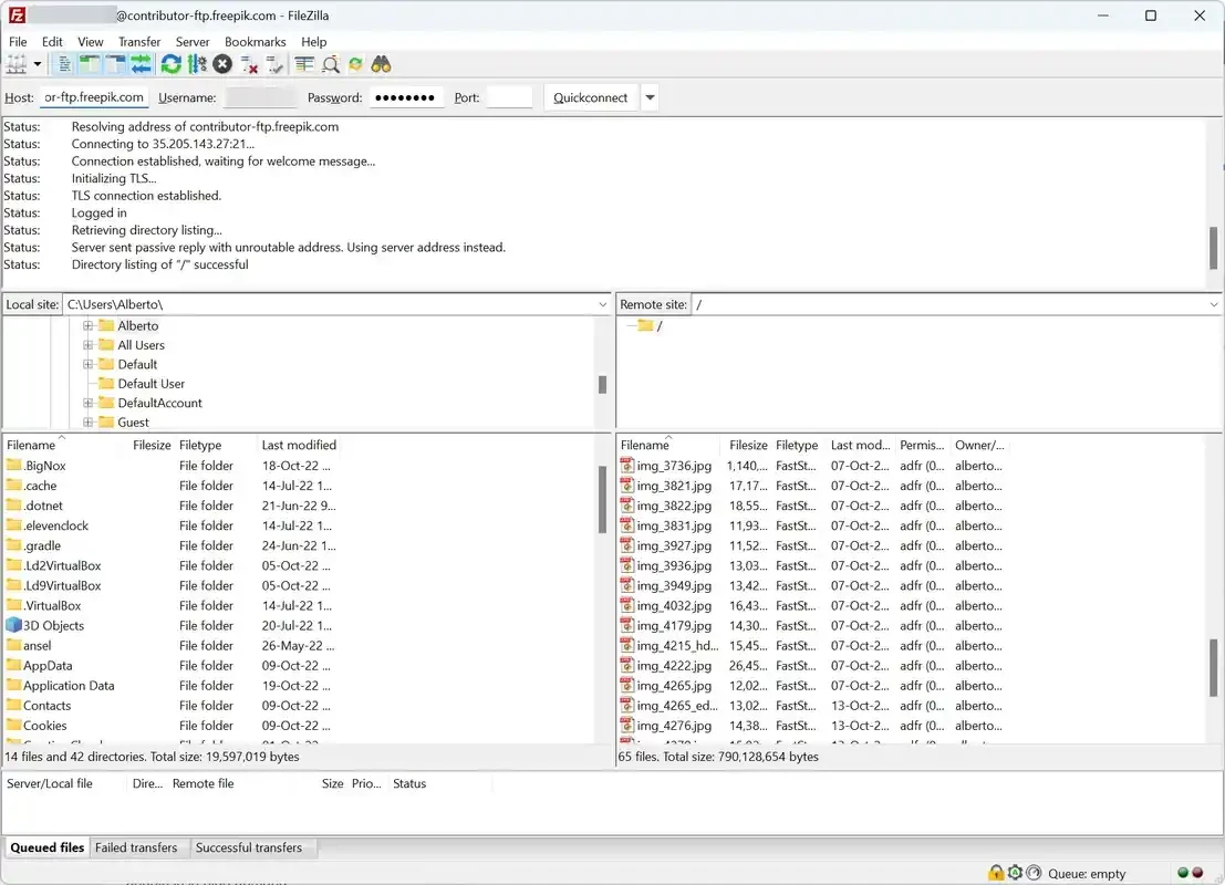 FileZilla — 스크린샷 5